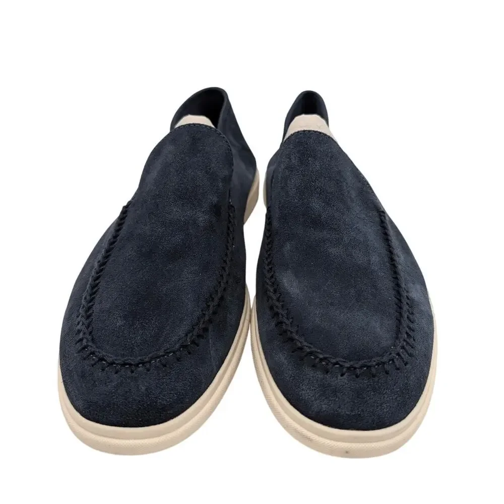 Nordstrom Axton Slip-On Loafer Shoes Round Toe Men's Navy Night Size US11M EU44